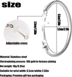 Product Title: Christian Cross Bracelet – “God Is Within Her She Will Not Fall” Bible Verse, Inspirational Stainless Steel Gift for Women, Daughter, Best Friend