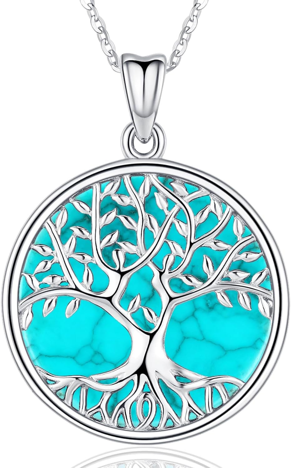Tree of Life Necklace, Sterling Silver Pendant for Women Necklaces Jewelry (With Fine Gift Box)