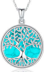 Tree of Life Necklace, Sterling Silver Pendant for Women Necklaces Jewelry (With Fine Gift Box)