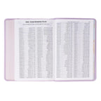 KJV Compact Large Print Bible, Lavender Vegan Leather, Red Letter – A Bloom of Faith and Spiritual Joy