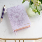 KJV Compact Large Print Bible, Lavender Vegan Leather, Red Letter – A Bloom of Faith and Spiritual Joy