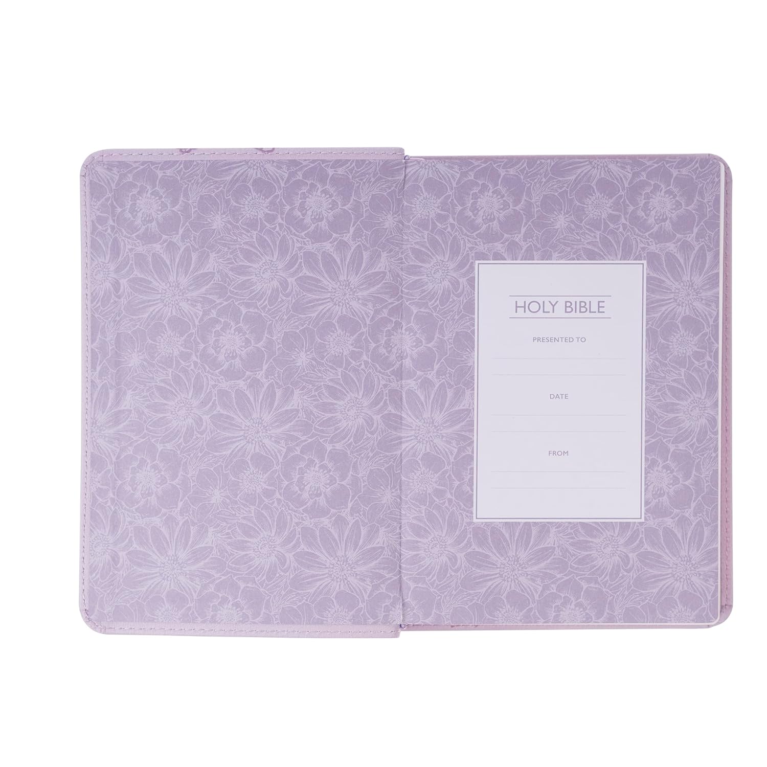 KJV Compact Large Print Bible, Lavender Vegan Leather, Red Letter – A Bloom of Faith and Spiritual Joy