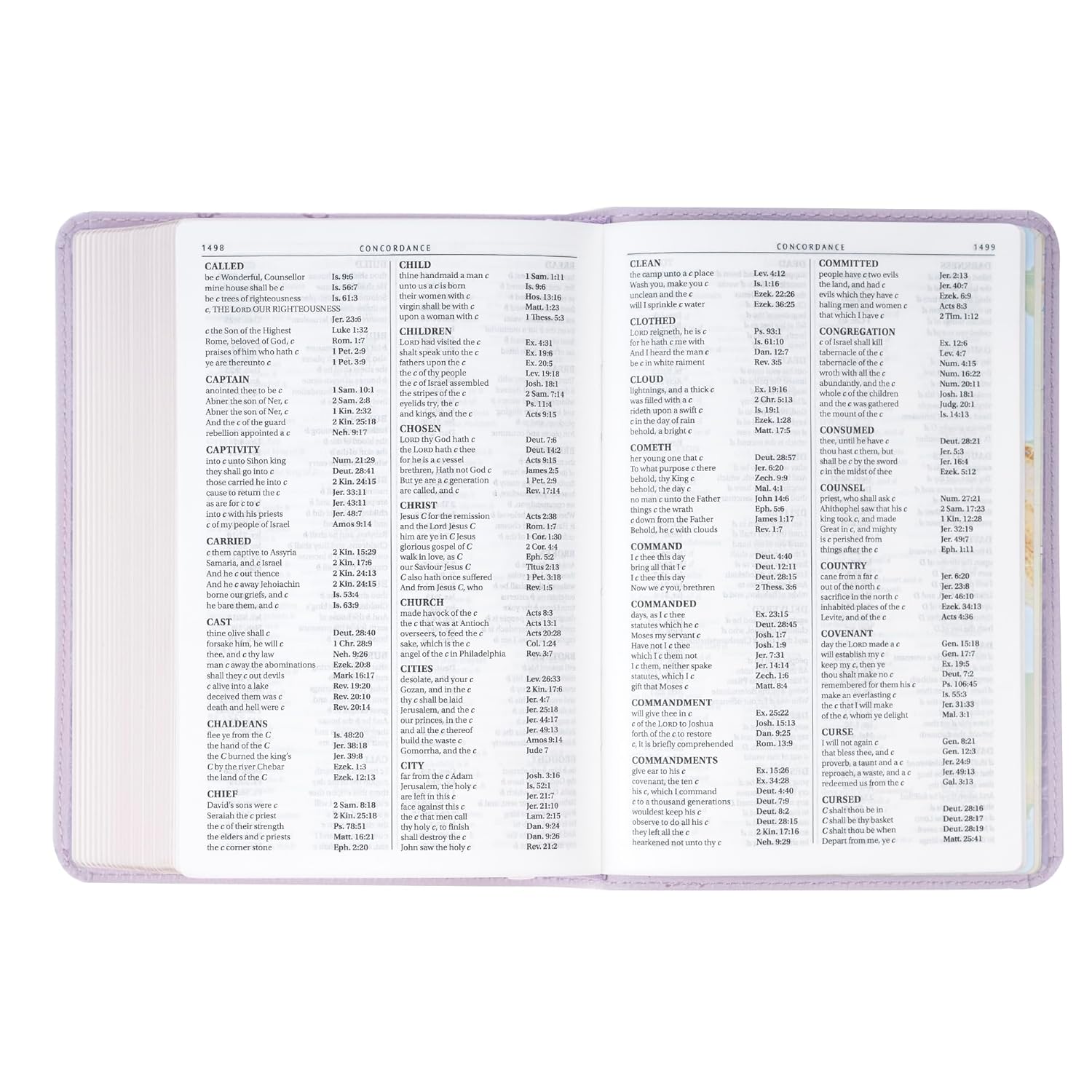 KJV Compact Large Print Bible, Lavender Vegan Leather, Red Letter – A Bloom of Faith and Spiritual Joy