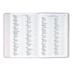 KJV Compact Large Print Bible, Lavender Vegan Leather, Red Letter – A Bloom of Faith and Spiritual Joy