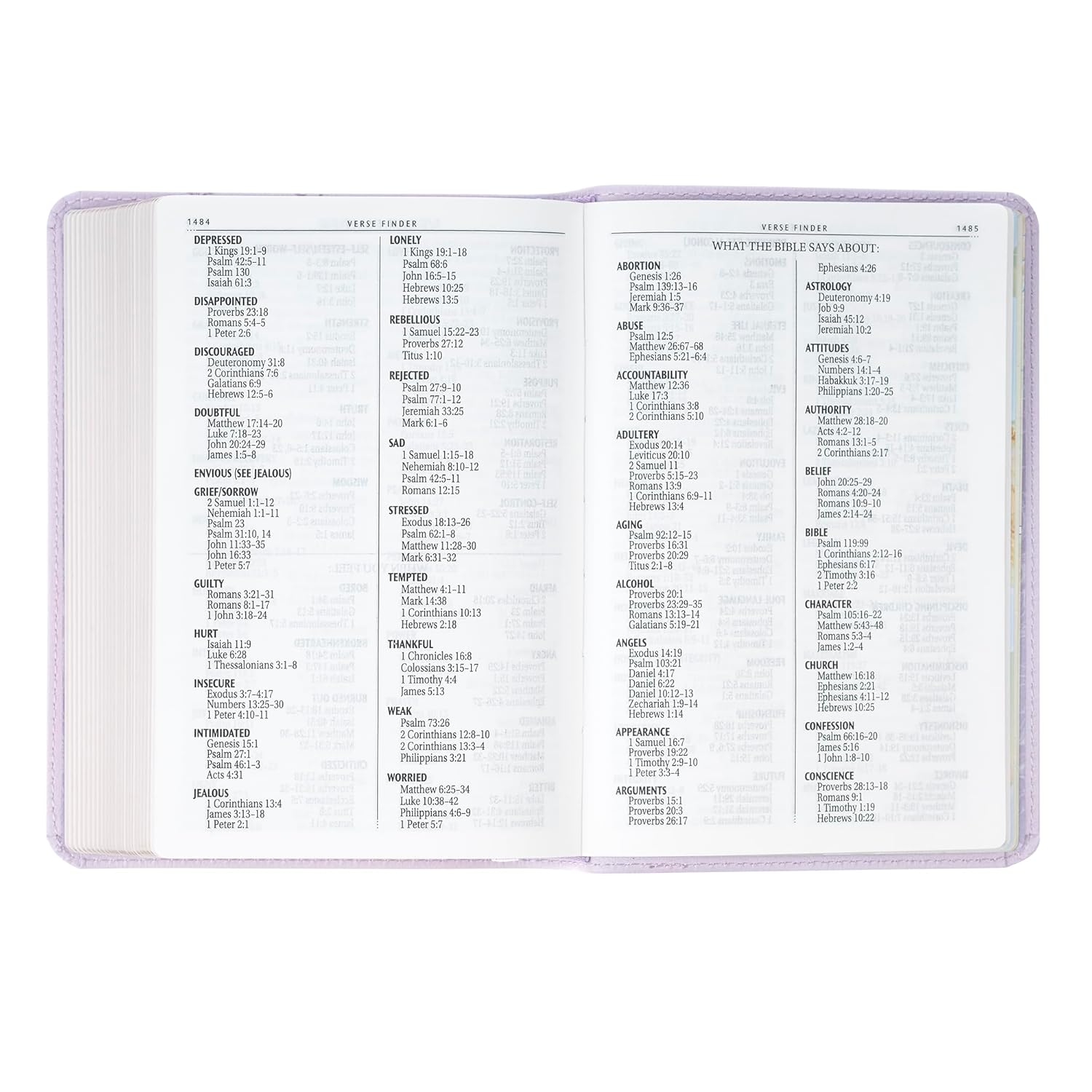 KJV Compact Large Print Bible, Lavender Vegan Leather, Red Letter – A Bloom of Faith and Spiritual Joy