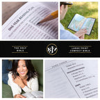 KJV Compact Large Print Bible, Aqua Blue Faux Leather, Red Letter – A Guide to Faith and Youthful Awakening