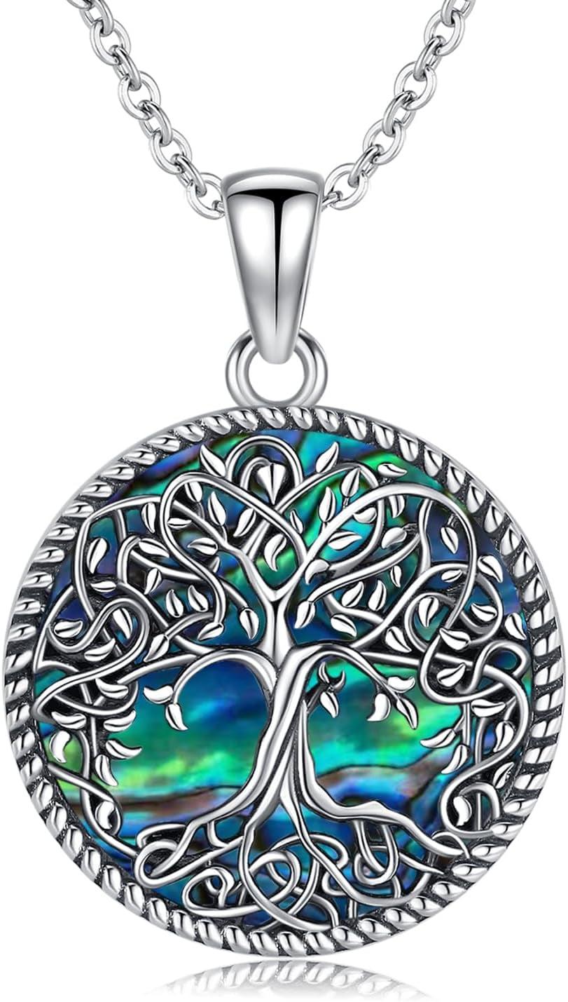 Tree of Life Necklace, Sterling Silver Pendant for Women Necklaces Jewelry (With Fine Gift Box)