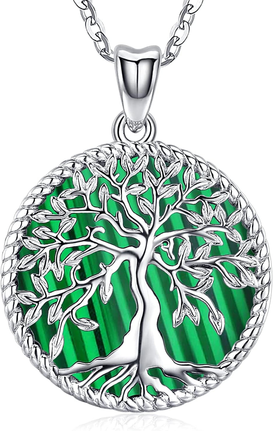 Tree of Life Necklace, Sterling Silver Pendant for Women Necklaces Jewelry (With Fine Gift Box)