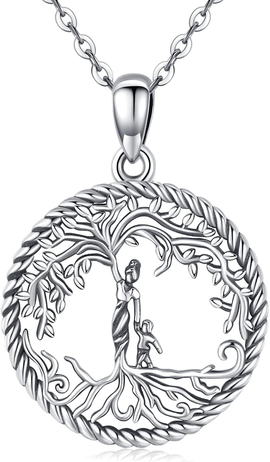 Tree of Life Necklace, Sterling Silver Pendant for Women Necklaces Jewelry (With Fine Gift Box)