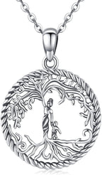 Tree of Life Necklace, Sterling Silver Pendant for Women Necklaces Jewelry (With Fine Gift Box)