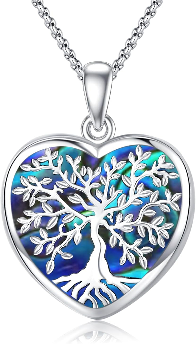 Tree of Life Necklace, Sterling Silver Pendant for Women Necklaces Jewelry (With Fine Gift Box)