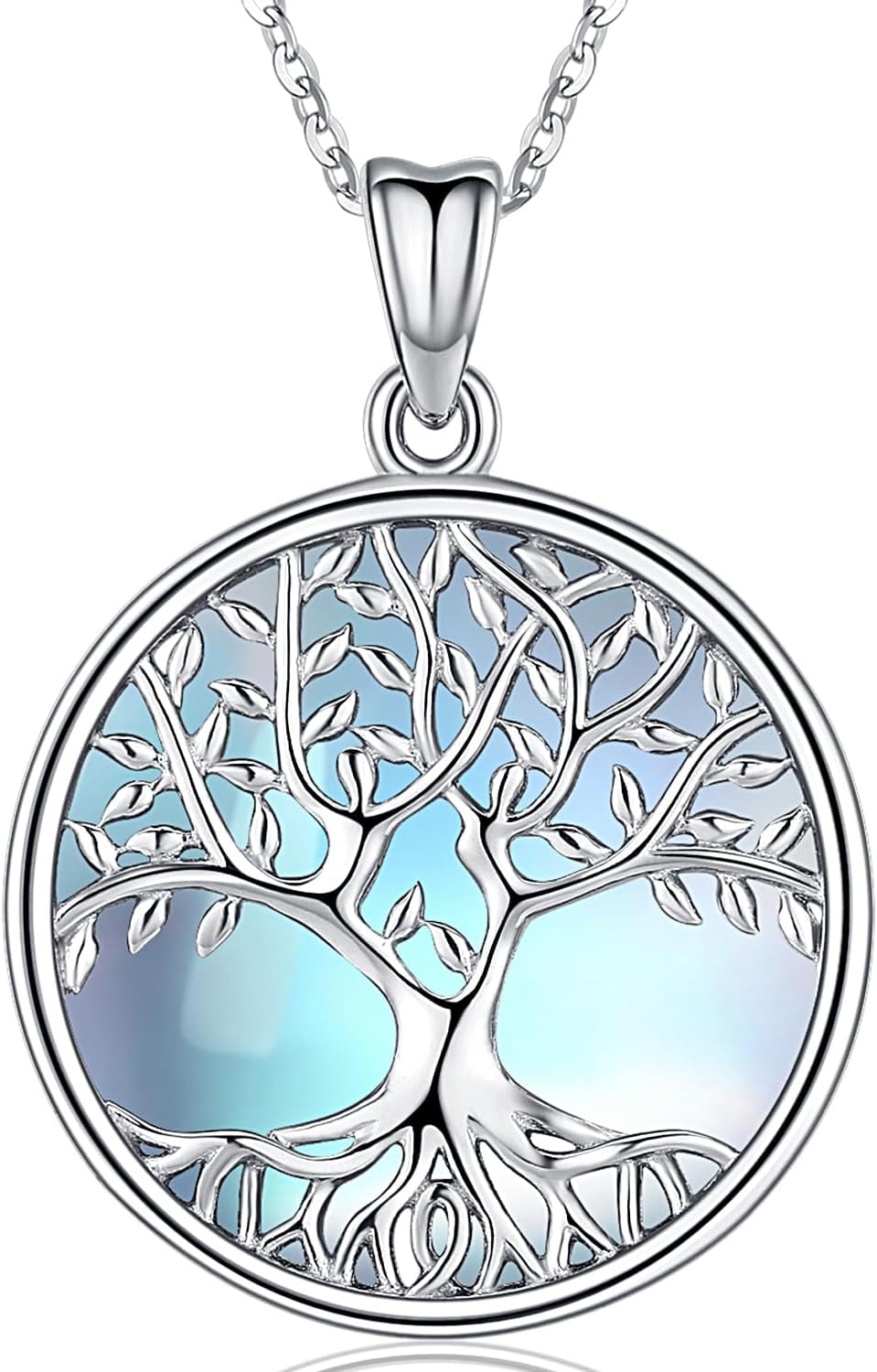 Tree of Life Necklace, Sterling Silver Pendant for Women Necklaces Jewelry (With Fine Gift Box)