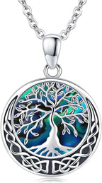 Tree of Life Necklace, Sterling Silver Pendant for Women Necklaces Jewelry (With Fine Gift Box)