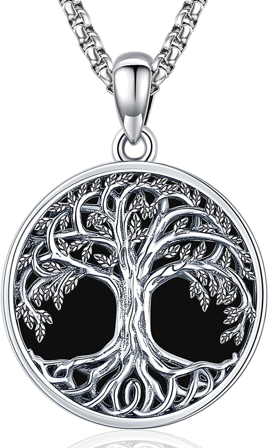 Tree of Life Necklace, Sterling Silver Pendant for Women Necklaces Jewelry (With Fine Gift Box)