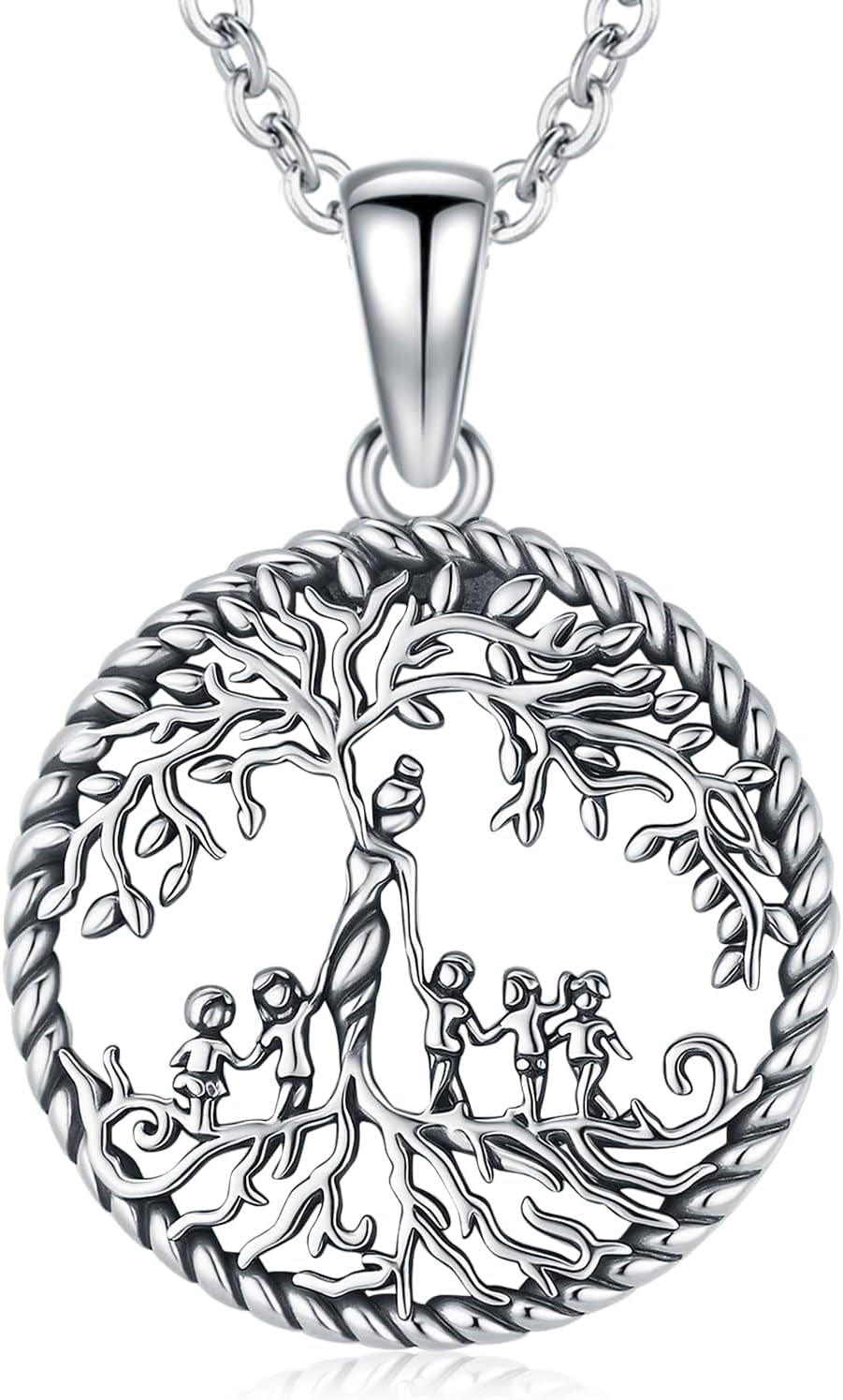 Tree of Life Necklace, Sterling Silver Pendant for Women Necklaces Jewelry (With Fine Gift Box)